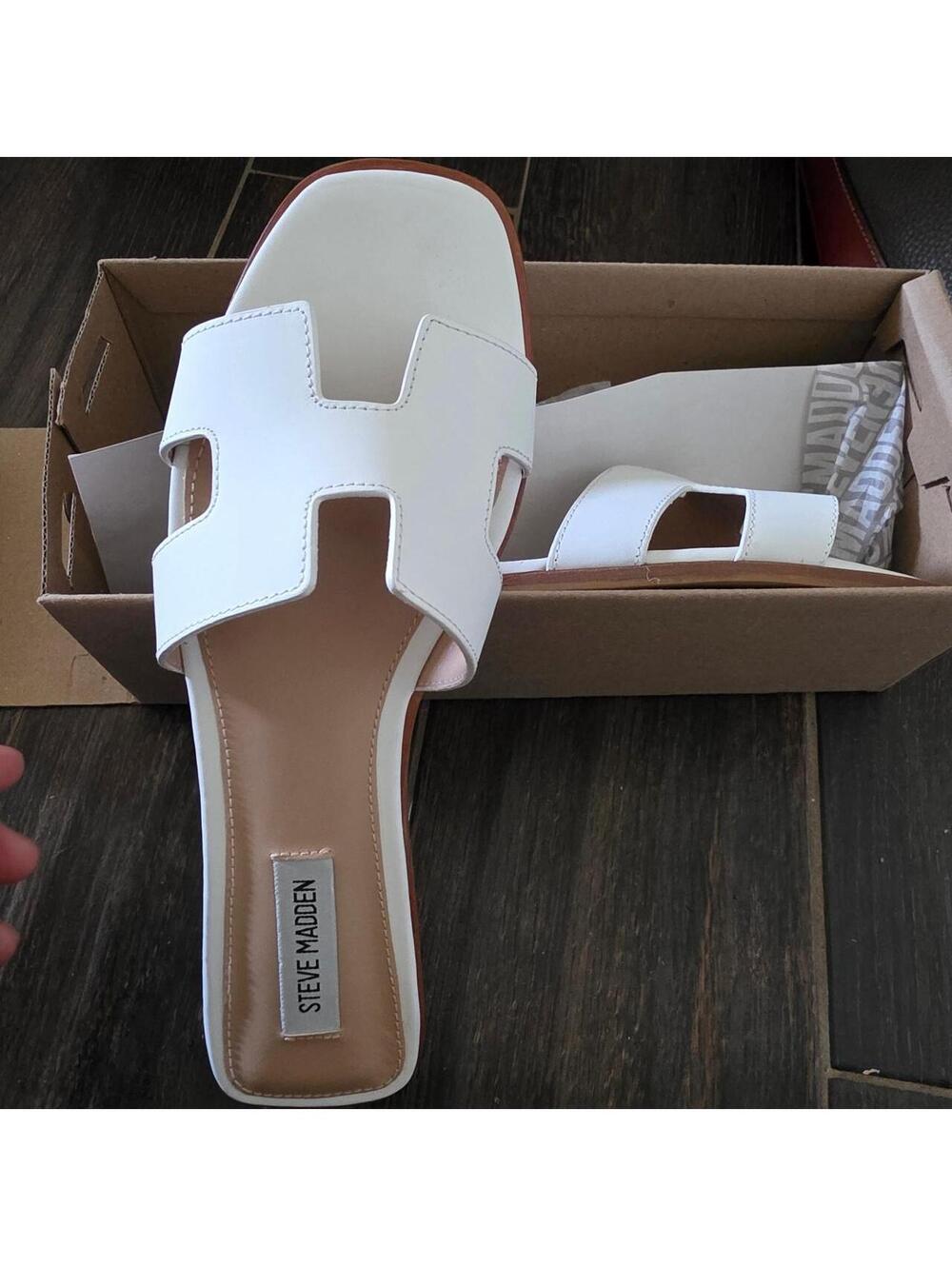 Steve Madden Women's White Sandal